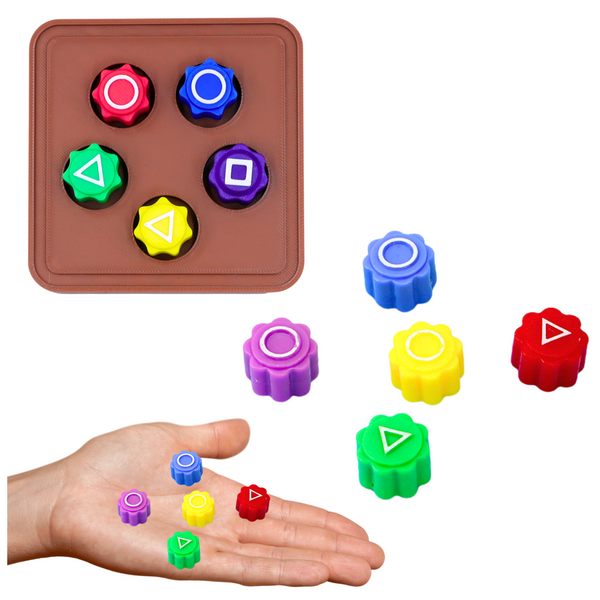 Set of 5 Squid Game Traditional Korean Games Dice Spinning Top Card