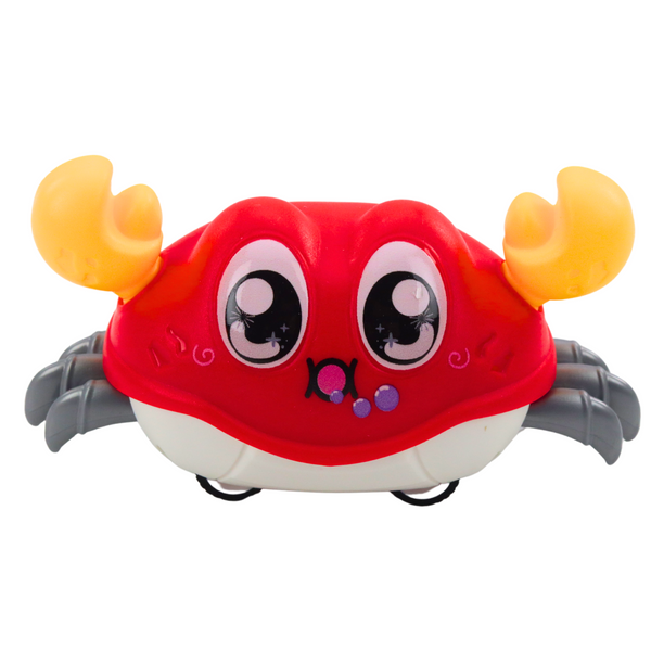 Krab Interaktywny Z Napędem Naciągiem Jeżdżący Kolorowe