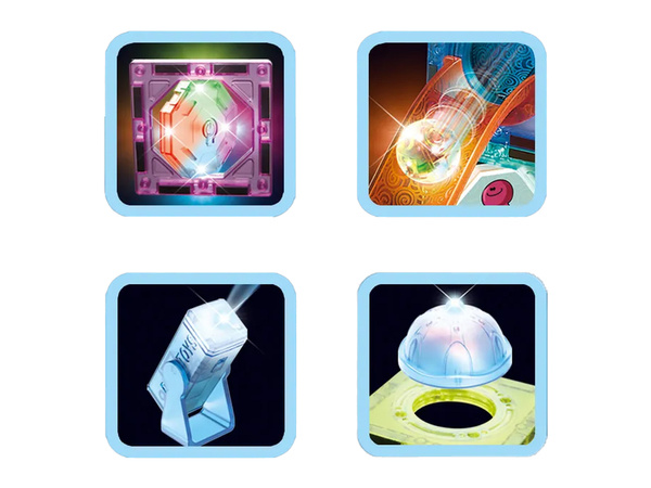 Leuchtende Rutsche für Bälle Magnetische Blöcke 49 Elemente