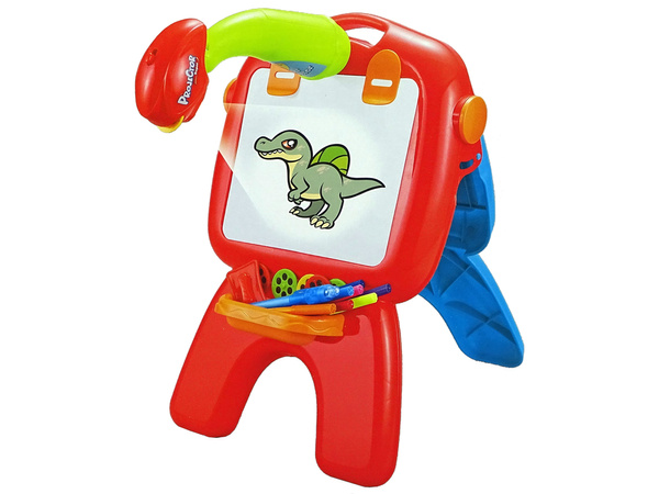 Doppelseitige Tafel Kreidestifte Ständer Projektor Bilder Rot