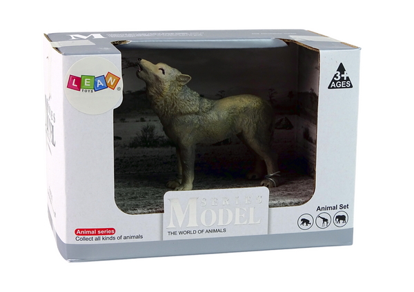 Wolf Grey Animal Figurine Set