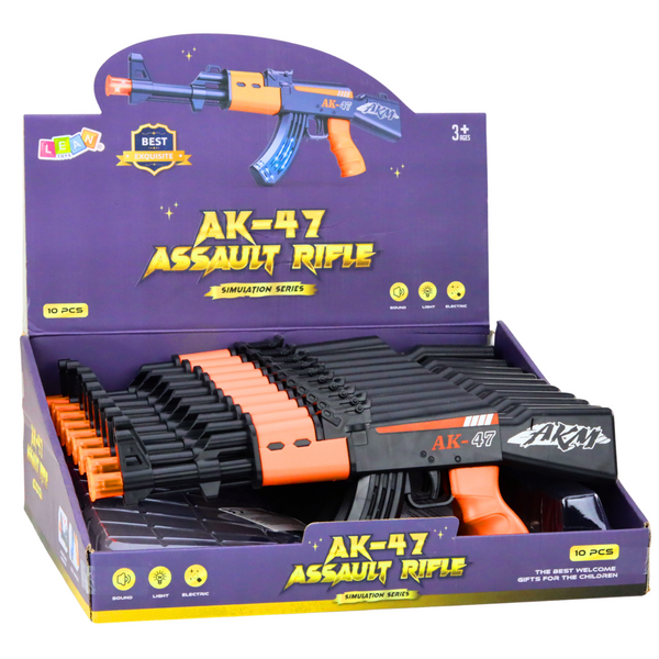 Electric Rifle AK47 For Kids Lights Sounds