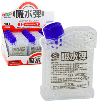 Fertige transparente Wasserbälle für Pistolen, 1500 Stück, 6–7 mm