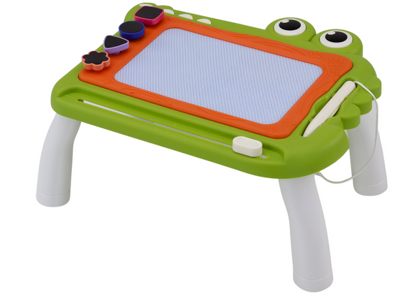 Blackboard, Drawing Table, Description, Crocodile, Green Stamps