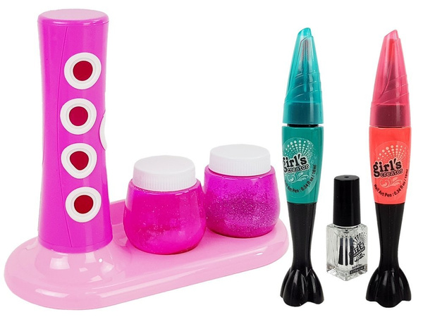 Nail Painting Set Glitter Dispenser Coloured Stickers
