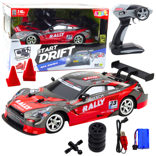 Drift Car Racing RC Rot Schwarz 30km/h 1:16