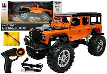 Ferngesteuertes Auto Land Rover Defender R / C Orange 1:14