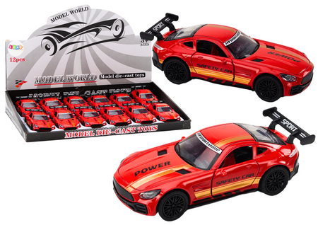 Sportwagen Auto 1:32 Actionfigur Roter Spoiler aus Metall