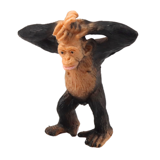 Minifiguren-Set Wildtiere Schimpanse Giraffe 6-9cm 4St