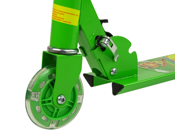 Tricycle Green LED Luminous Wheels