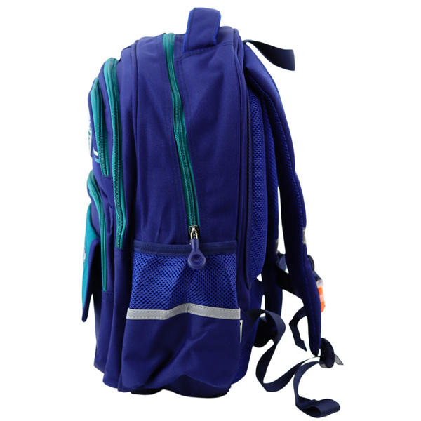 Kinder Schulrucksack Brustgurt Marineblau Grün 20L 38cm