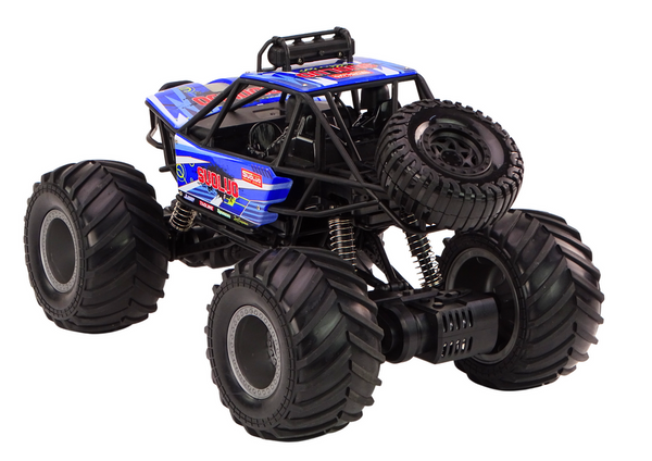 Off-road Remote Controlled RC Car 1:8 Blue Shock Absorbers