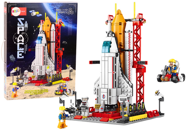 Raumschiff-Bausteine, Weltraumrakete, 506 Teile.