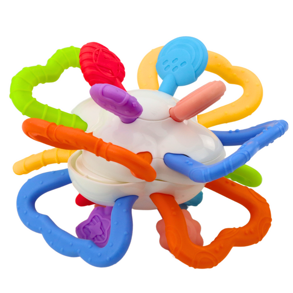 Sensory Toy Rotating For Babies Teether Colorful