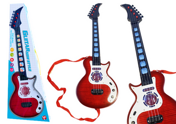 E-Gitarre für Kinder, leichte Melodien, Rot