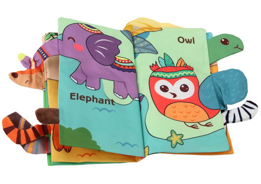 Soft Educational Book Rustling Animals Jungle