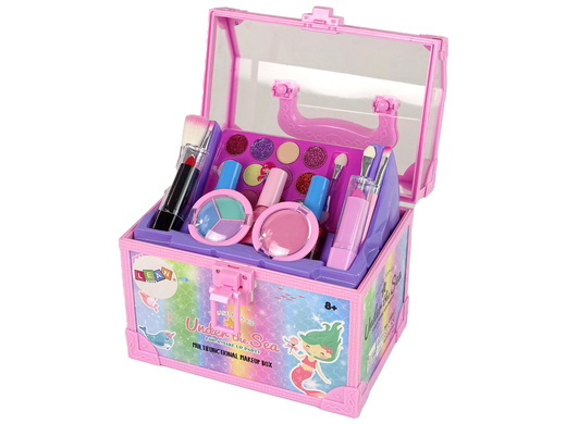 Beauty Set Nail Lacquers Eyeshadows Pink Trunk