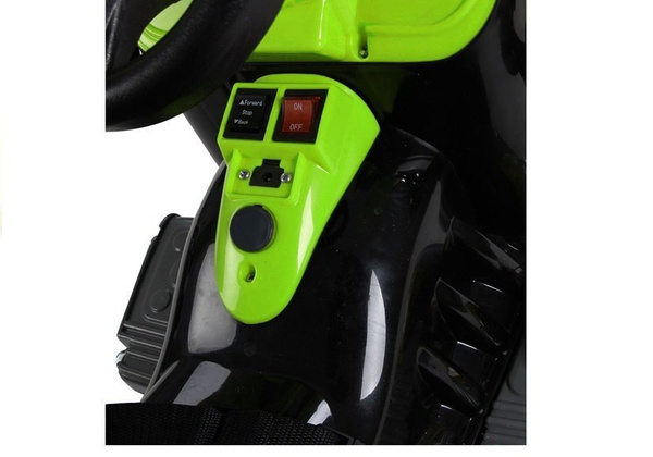 Electric Ride On Tractor with Bucket Excavator Green