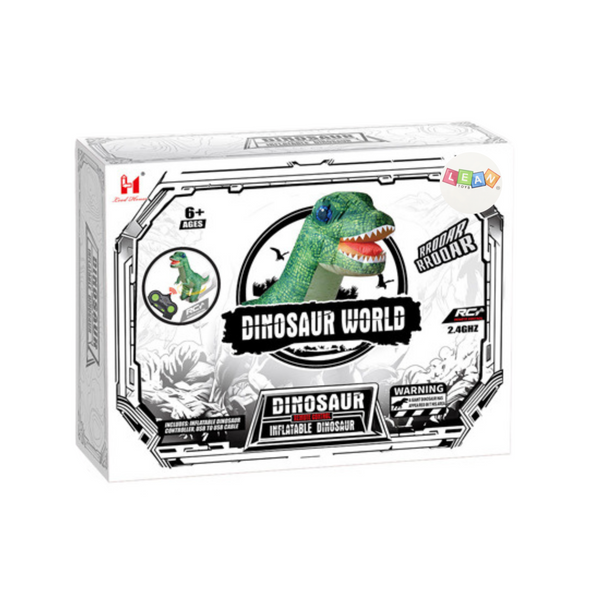 Großer aufblasbarer Dinosaurier, ferngesteuert, ferngesteuert, Grün, 130 x 190 cm
