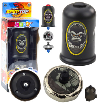 Fliegende Scheibe Gorilla Black Spinner Launcher Set