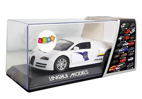 Sportwagenpolizei dunkle Windschutzscheiben mit Spannungsweißlichtton