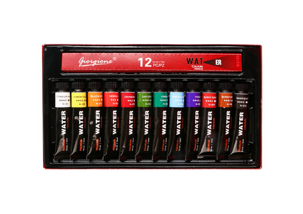 Acrylic Paint Set in a Tube 12 Colors