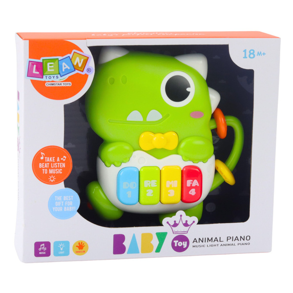 Mini-Piano für Kleinkinder, Dinosaurier, grüne Lichter und Geräusche