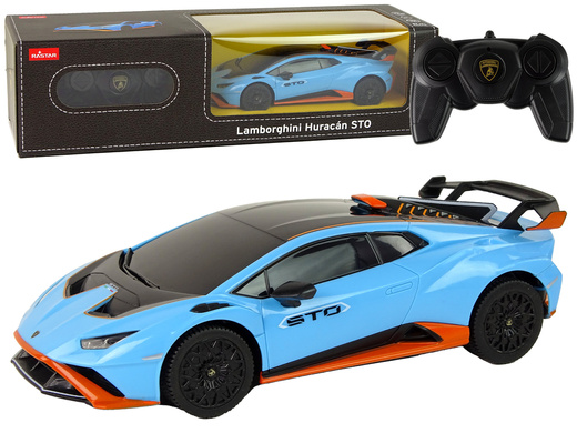 Auto R/C Lamborghini Huracan 1:24 Rastar Niebieskie 