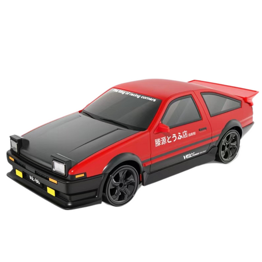 Sportliches Driftauto mit austauschbaren Rädern, ferngesteuertem RC 4WD, Rot