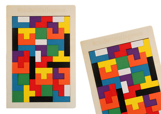 Holzpuzzle Logisches Puzzle 40 Elemente