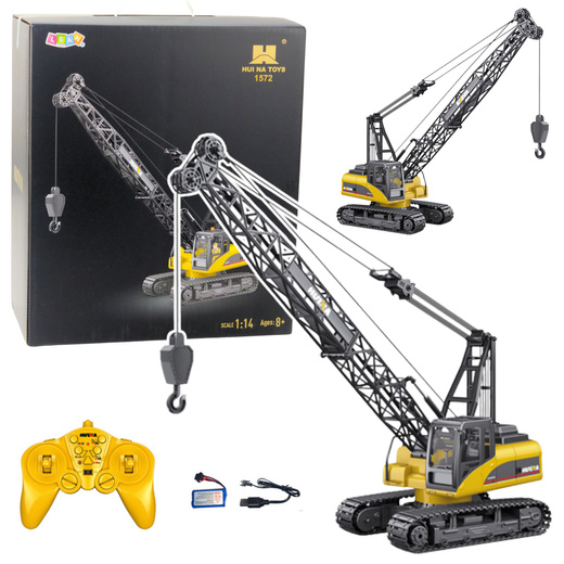Crawler Crane Remote Control RC Crane Lights Sound Huina 1:14