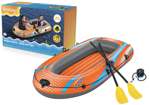 Inflatable Boat 2 Seater 246 x 122 cm Bestway 61145