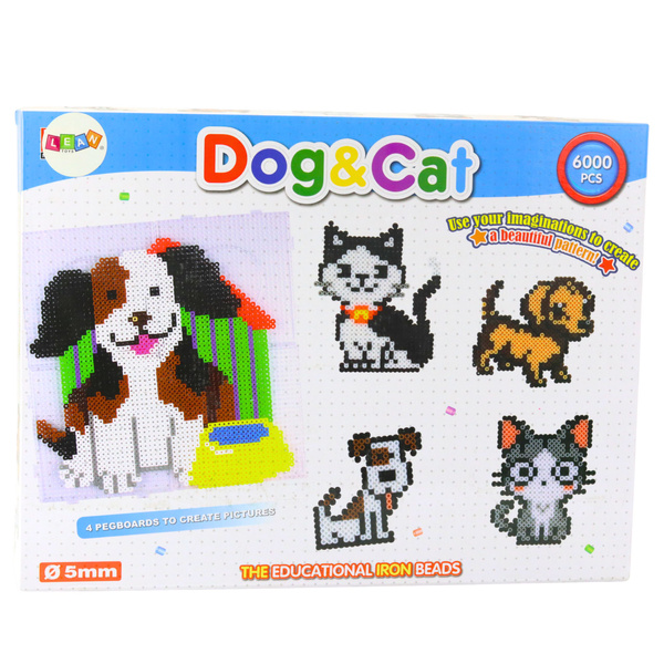 Mosaic Beads Set Dog and Cat 6000pcs