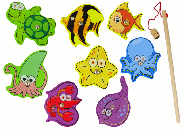 Wooden Set for Catching Sea Animals