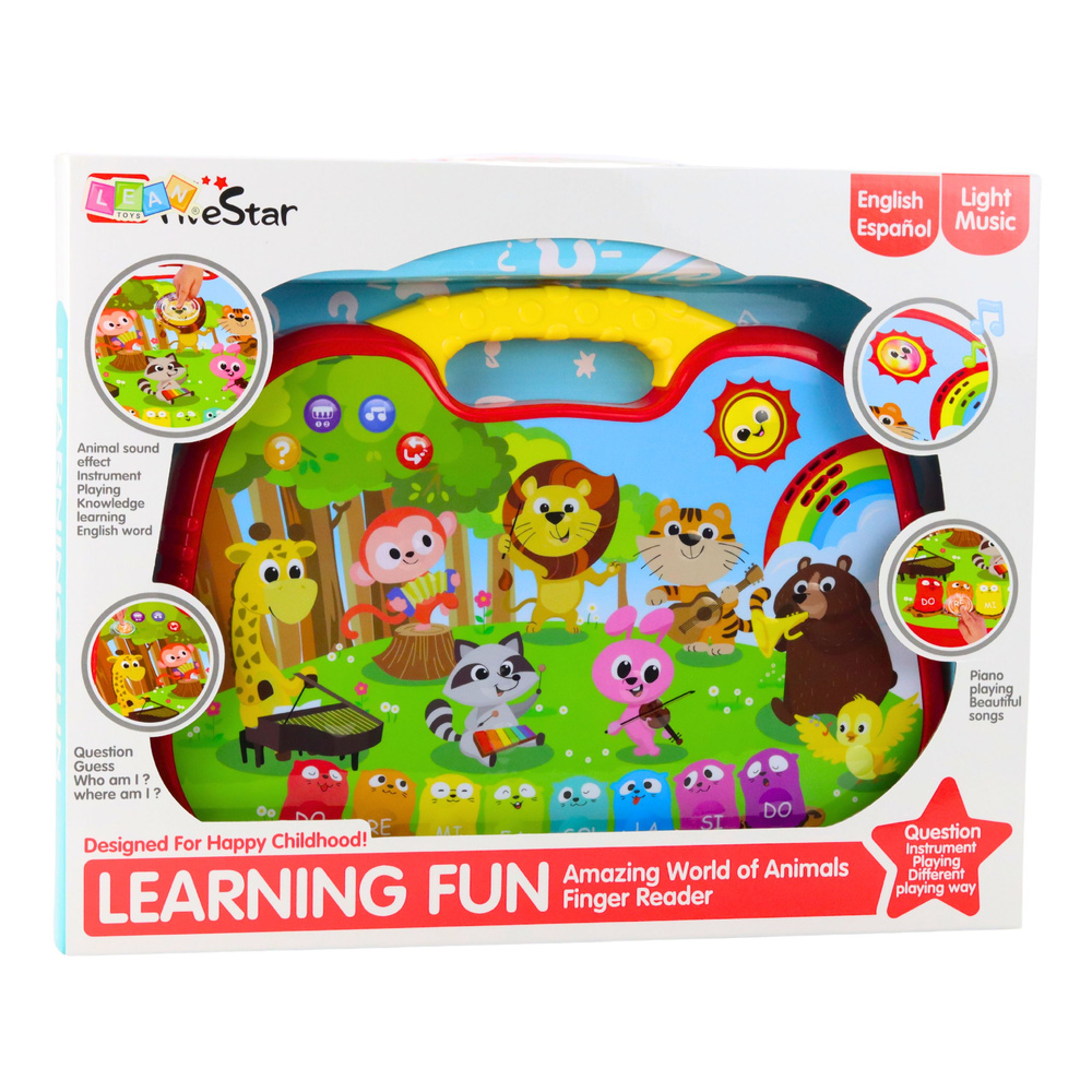 Tablica Edukacyjna Interaktywna Świat Zwierząt Instrumenty Pianinko