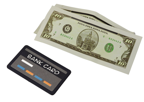 ATM Piggy Bank For Children Learning To Save Gold Black