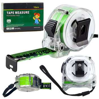 Fluorescent Measuring Tape Roll 5m 25mm