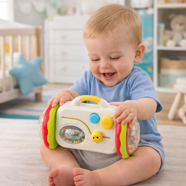 Escape Mirror, interaktives Lernspielzeug für Kleinkinder, Rassel