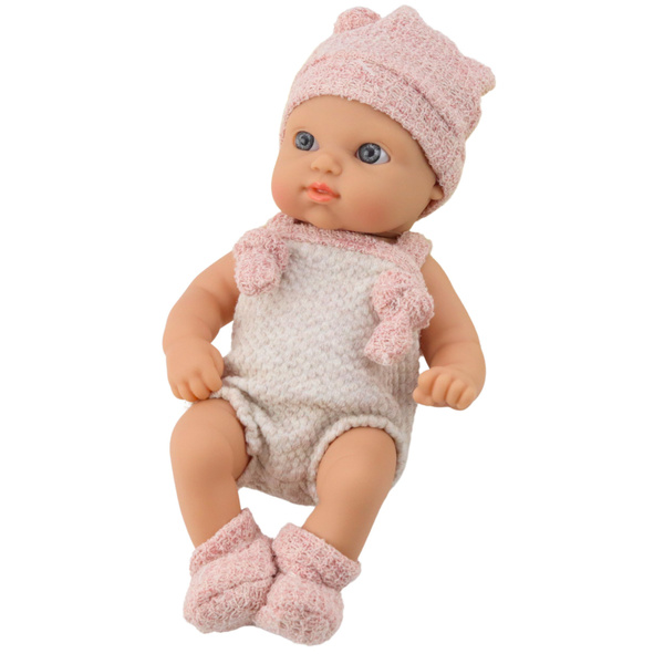 Baby Doll, Pink Outfit, Hat, Bib, 18 cm