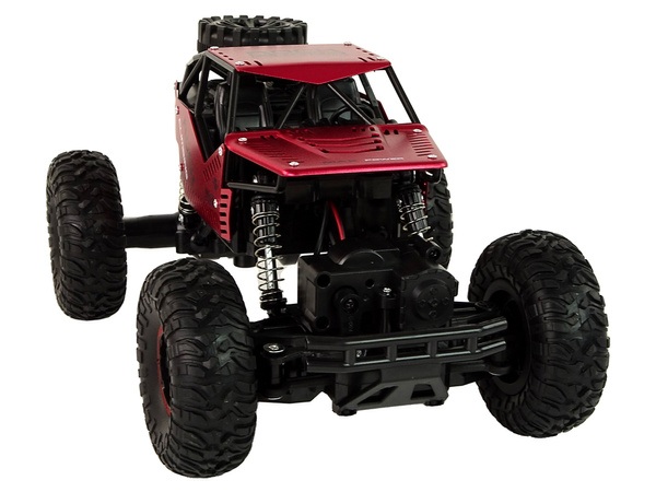 RC Car Big Wheels 1:16 Black Red Steerable