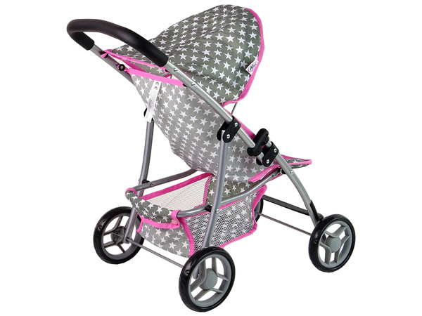 Doll Stroller Stroller Pink Stars