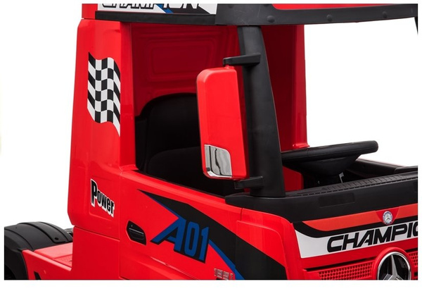 Electric Ride-On Car Mercedes Actros Red