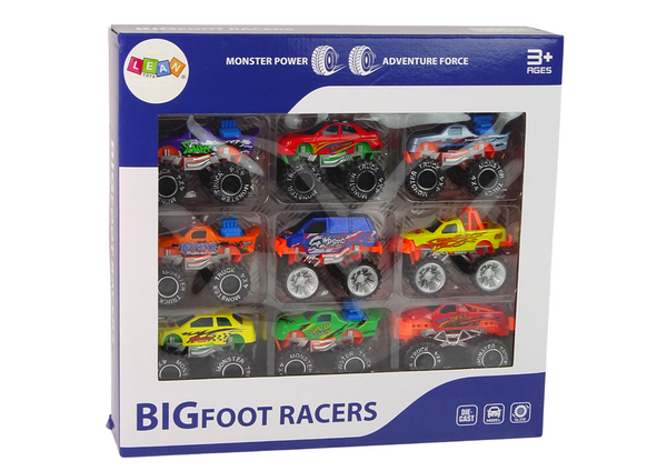 Terrain Cars Resorak Monster Truck Fahrzeug Set Verschiedene Farben 9tlg.