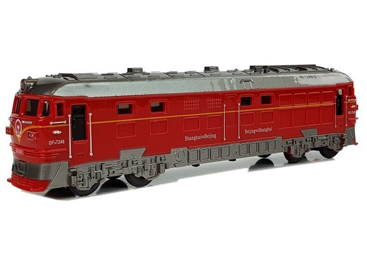 Zug Pendolino Lokomotive mit Licht und Ton Rot