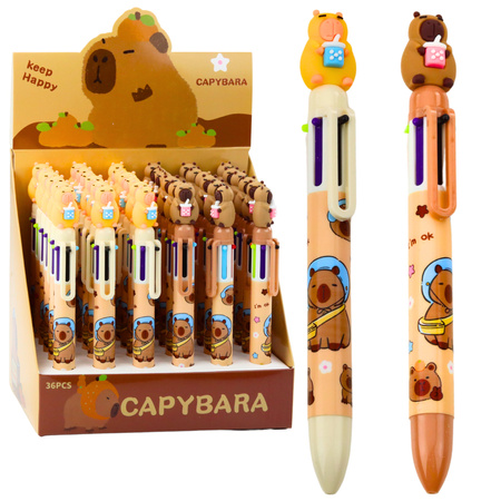 Stift Figurine Capybara Mit Tasse Multicolor Braun 0,7mm