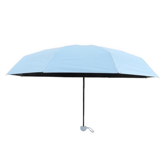 Folding Pocket Umbrella with UV Protection UPF 50+ Case Blue 90 cm