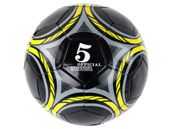 Schwarzer Fußballball 24 cm Größe 5