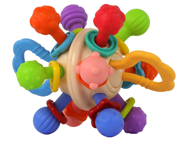 Sensory Toy Rattle Teether Ball For Babies