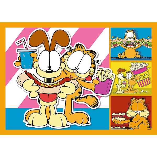 Puzzle 4-in-1 – Garfield liebt Lasagne – Trefl 34673