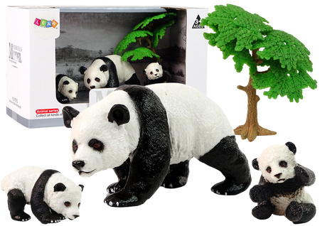 Figurka Zwierzęta Zestaw Panda z Małymi 